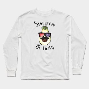 Avocado Watercolour Long Sleeve T-Shirt